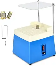 TIEXITOR Stained Glass Grinder with Acrylic Baffle, Portable Mini Glass Grinder Machine with 5/8" & 1" Grinder Bits, 4200RPM Glass Grinding DIY Tool AU Plug