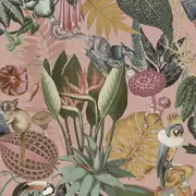 Holden Decor Wonderland Tropical Wallpaper Holden Blush