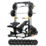 Reeplex RM90 Rack: Smith Machine+Lat Pulldown+Bench+100kg Weights