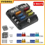 FUSE BOX HOLDER 6 WAYS 12 WAYS BLADE FUSE BLOCK FOR AUTO CAR