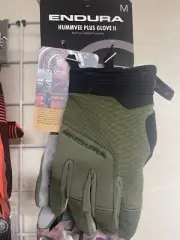 NEW Endura Hummvee Plus Glove II Medium Olive Green Cycling Padded