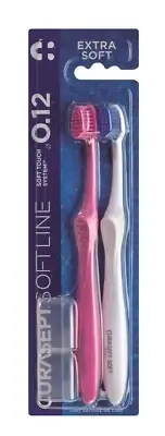 Curasept SoftLine Extra Soft 012 Two Pack Extremely Soft Flexible Bristles