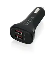 Alogic 2 Port Usb-a Car Charger 5v/4.8A (2.4A + 2.4A) With Smart ChargeBlack - VC2A24