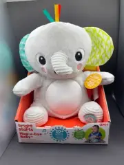 Bright Starts Hug-a-Bye Baby Elephant Stuffed Animal Soother Light Up Plush. NEW