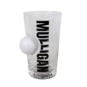 NIB Big mouth Inc PINT 16 oz beer GLASS embedded GOLF BALL mulligan gag gift