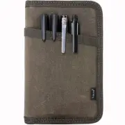 Journal Cover for Field Notes Notebooks Moleskine Cahier 3.5 x 5.5 with zippe...
