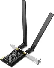 TP-Link AX1800 Wi-Fi 6 Bluetooth 5.2 PCIe Wifi Adapter, Wireless, Speed Up to 1800Mbps, Two High-Gain Antennas, WPA3 Security, Supports Windows 11/10 (64-bit) (Archer TX20E)