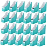 24 Pcs Cardboard Magazine File Holders Magazine Book Bin Box with Classic Mint