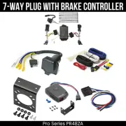 Pro Series 7-Way Trailer Wiring Harness Kit + Brake Control For 02-07 Saturn Vue