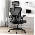 Ergonomic Office Chair, Home Office Desk Chair with Headrest, High Back Mesh