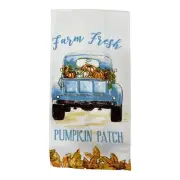 Virah Bella 25" x 15" Decorative Kitchen Towel - Farm Fresh Pumpkin Patch