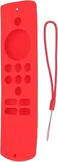 Remote Control Cover, Silicone Remote Case with Accurate Incision Not Interfer Buttons and Functions for Fire TV Stick Lite (Red)