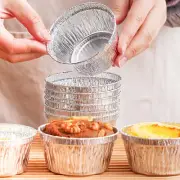 40 Pcs Bozai Cake Tin Foil Cup Mini Pastry Mold Baking Container