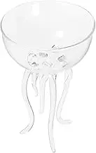 PEPLAYTAL Octopus Shape Wine Goblet Stylish Drinking Glasses Tall Glasses for Cocktails