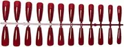 24 Pieces Extra Long Fake Nails DIY Solid Durable Scratch-Resistant Graceful Acrylic Nail for Manicure Salons Art Full Cover, 1wine red