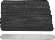 Emery Board Nail Files, Nail File, 100 Pcs Replacement Nail File Strip Kit with Reusable Stainless Steel Base Plate, for Nail Salons and At Home Manicures