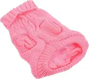 Yardwe Warm Puppy Coat Knitted Dog Sweater for Small Dogs Easy to Care Stylish