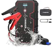 [FNNEMGE] Car Jump Starter, 5000A Peak 23800mAh 12V Jump Starter Battery Pack(Up to All Gas, 8.0L Diesel Engine),with USB Charge Output Port,LED Light.