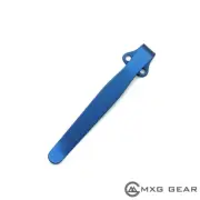 (Blue) Titanium Deep Carry Pocket Clip Made for Benchmade 583 Griptilian ZT0620