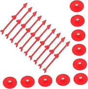 BRIGHTFUFU 10pcs Board Game Arrows Desktop Arrow Turntable Indicators Board Games Game Accessory Game Pointer Turntable DIY Accessory Game Arrows Rotating Red Plastic
