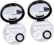 [SHERCHPRY] 2Pcs Lens Creative Lenses Organizer for Travel Outdoor Activities Compact Storage Container for Students and Black Design Durable