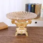 Pedestal Bowl Plate Table Centerpiece Kitchen Bread Cake Stand Fruit Basket