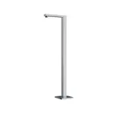 VITO BERTONI AQUAZZONE Floor Standing Bath Spout - Square - Brushed Nickel