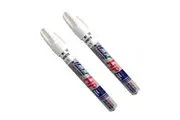 2 x Markal White PRO LINE Marker Paint Pen - Writes On All Surfaces