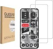 HYGAMOCC Designed for Nothing Phone 2 Tempered Glass Screen Protector，HD Clear, Anti Scratch,Case Friendly,9H Hardness(2 pcs)