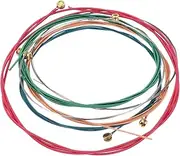 GOOHOCHY 6pcs String Set Colorful Guitar Strings Set Durable Replacement Strings for Classical Guitar Tension for Extraordinary Tone Sound for Musicians