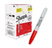 Best Sharpie Permanent Markers Fine Point Red Box of 36 Sharpie Markers 36 Pack