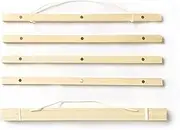 Photo Frame,Picture Frames Natural Magnetic Wooden Frame Poster Hanger Photo Frame Poster And Prints White Wood Wall Hanging Wall Painting Home Room Decor (Color : White MDF hanger, Size : 50 cm) (Co