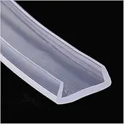 Draught excluder Tape 5M U Srubber Channel Edge Trim Rubber Seal Transparent, Used in The Kitchen/19Mm * 12Mm(22Mm*8Mm)