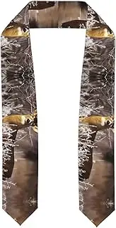 [EdWal] Free Whitetail Deer print Graduation Stole and Sash Class for Unisex Adult Honor Stole Honor Stole of 2025