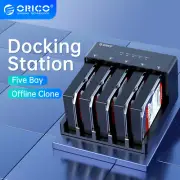 ORICO 5 Bay 3.5" Hard Drive Docking Station Offline Cloning SATA to USB 3.0 80TB