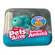 Pets Alive 3.5" Teal Blue AXOLOTL Robotic Swimming Pet 2024