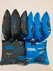 8 Cornhole Bag Set Corn Hole Carolina Panthers BLK/TUR