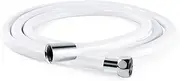 OFFO Ultra-Flex Shower Hose 1.5m(60 Inches), Premium RV PVC Handheld Shower Head Hose Flex Hoses Extension with Brass Insert and Nut for Bath Taps Replacement, Smooth White