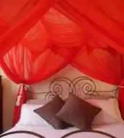 OctoRose 4Post Bed Canopy Mosquito Net for QUEEN, FULL, KING beds in MANY COLORS