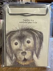 East of India Clip Notepad Together Is A Wonderful Place Dog Lover Book Writer