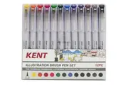 Kent: Graphic Illustration Brush Pen (Set of 12)