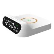 Wireless Charging Alarm Clock 3-In-1 Wireless Charger Fast 15W Charging1421