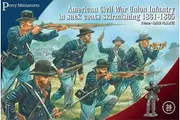 American Civil War Union Infantry in sack coats skirmishing (1861-1865)