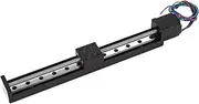 Mini Linear Rail Guide Slide Actuator, 200mm Stroke T6x1 Screw NEMA11 Stepper Motor for DIY CNC Router Parts, Table Ball Screw Motion CNC Linear Guide Stage Actuator Stepper Motor
