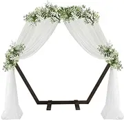 Wooden Wedding Arch, Garden Arch, Ceremony Event Wedding Backdrop Stand, Hexagonal Wedding Arch, Flower Stand, Wooden Arch, DIY Do-It-Yourself Decoration