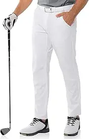 33,000ft Men's Golf Pants with 5 Pockets Classic-Fit Stretch Quick Dry Lightweight UPF 50+ Hiking Pants for Golfing
