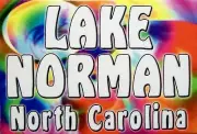 Lake Norman North Carolina Tye Die Fridge Magnet