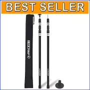 Versatile Aluminum Camping Tarp Poles, Waterproof & Lightweight, Set of 2