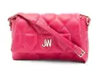NWT $98 Jason Wu Quilted Vegan Leather Fuchsia Crossbody Bag Purse Pink