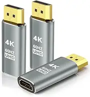 3Pack Displayport to HDMI Adapter 4K60Hz